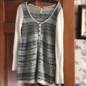 Free people Angora wool Nordic fair sweater
